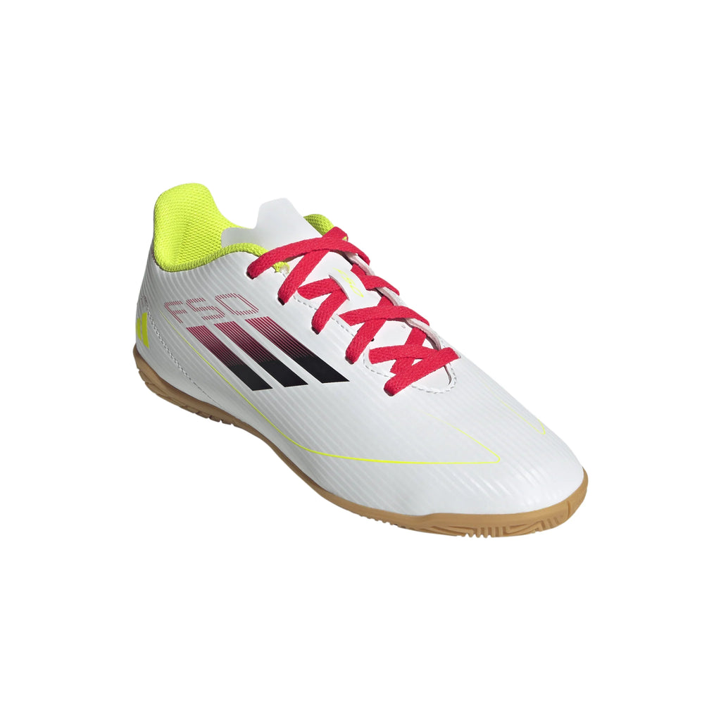 adidas F50 Club Indoor Boots Kids White Black