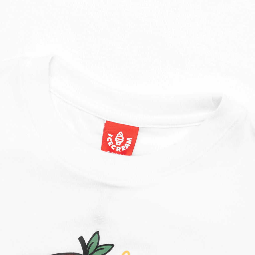 Kids Flag S S Tee Bleach White