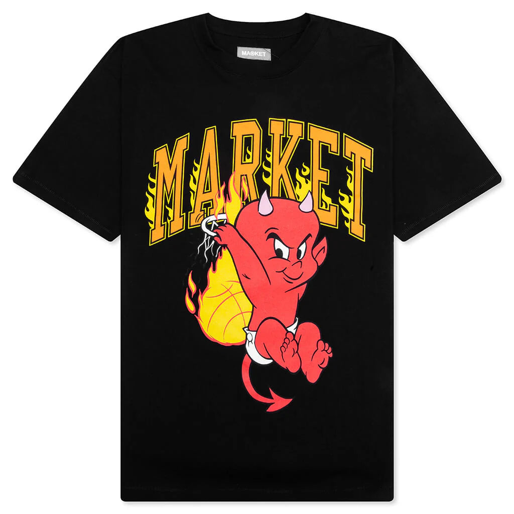 Market x Hot Stuff Dunk S S Tee Black