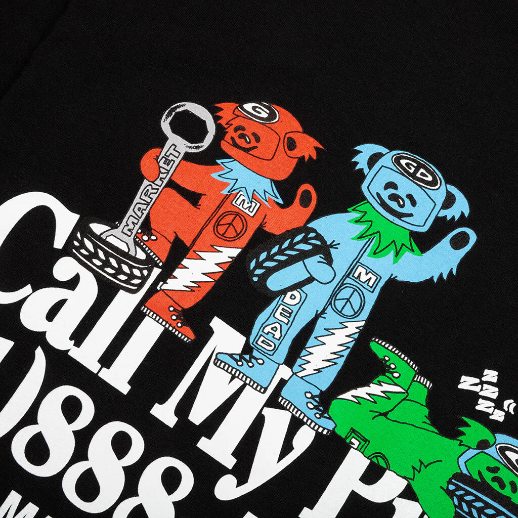 Market x Grateful Dead Call My Pitcrew T Shirt Black