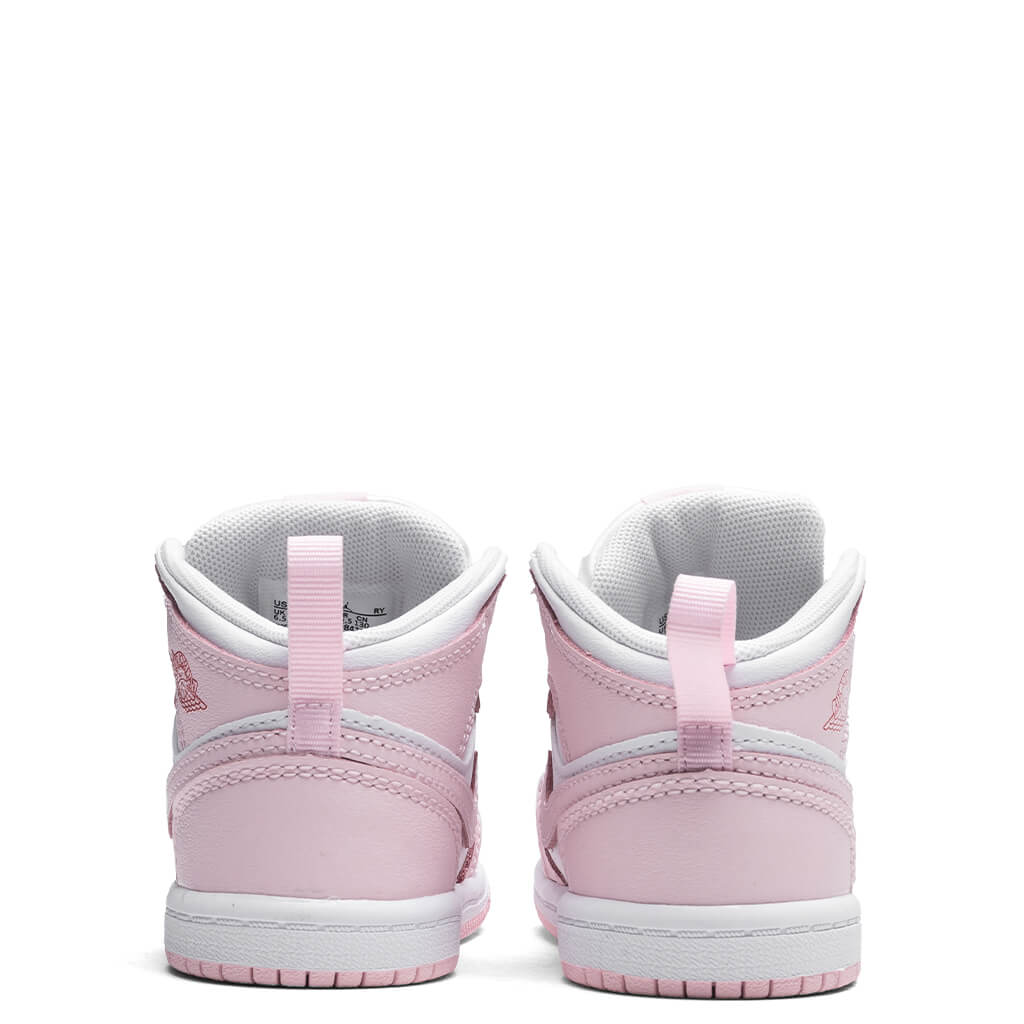 Jordan 1 Mid TD Pink Foam White Fire Red