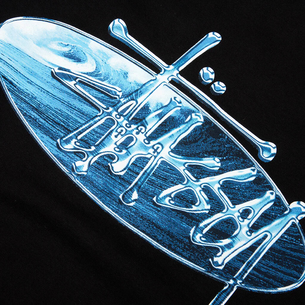 Wave Oval Tee Black