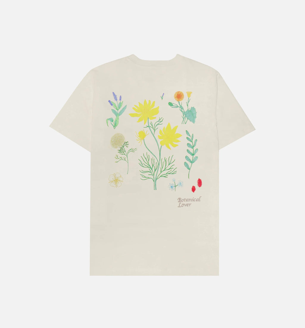 Botanical Short Sleeve Tee Mens T Shirt Natural