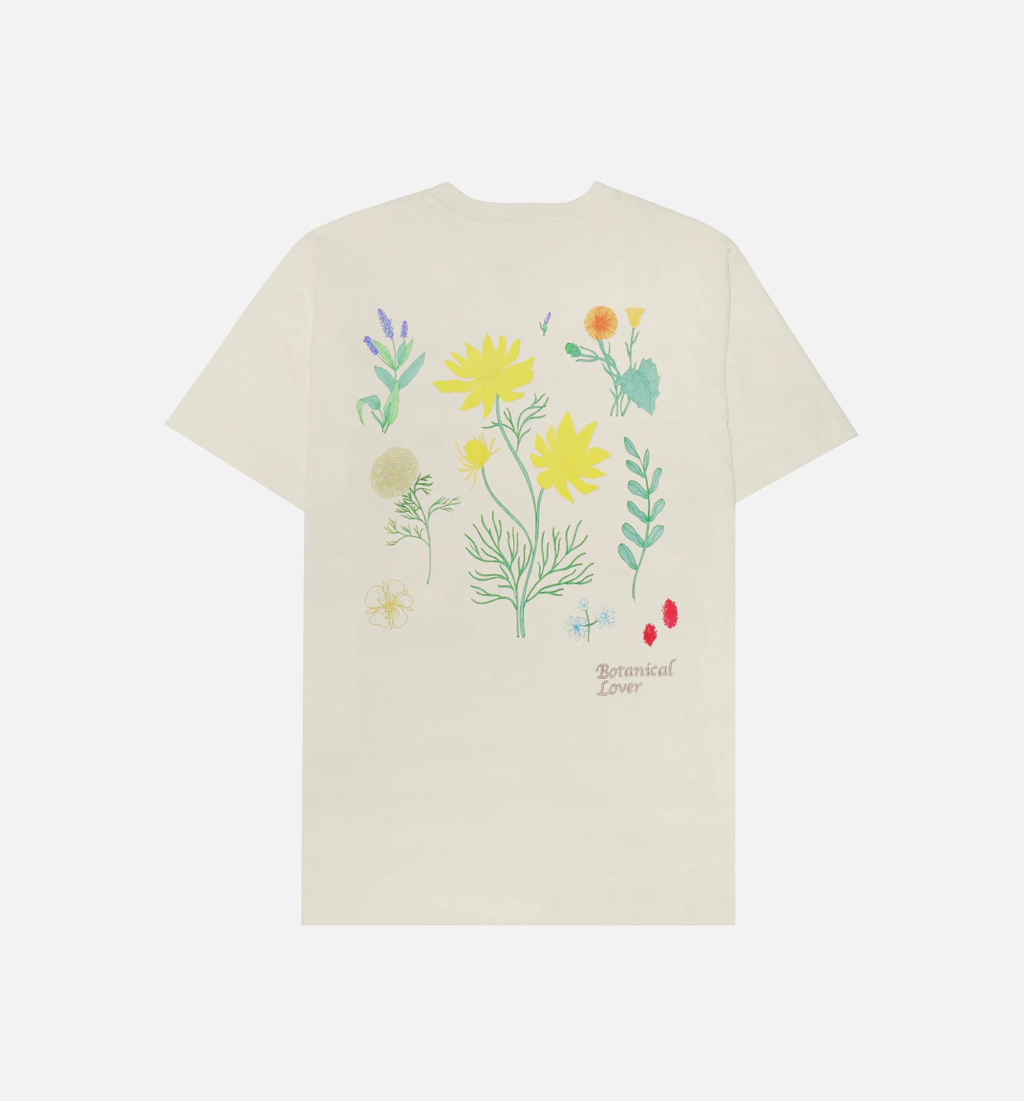 Botanical Short Sleeve Tee Mens T Shirt Natural