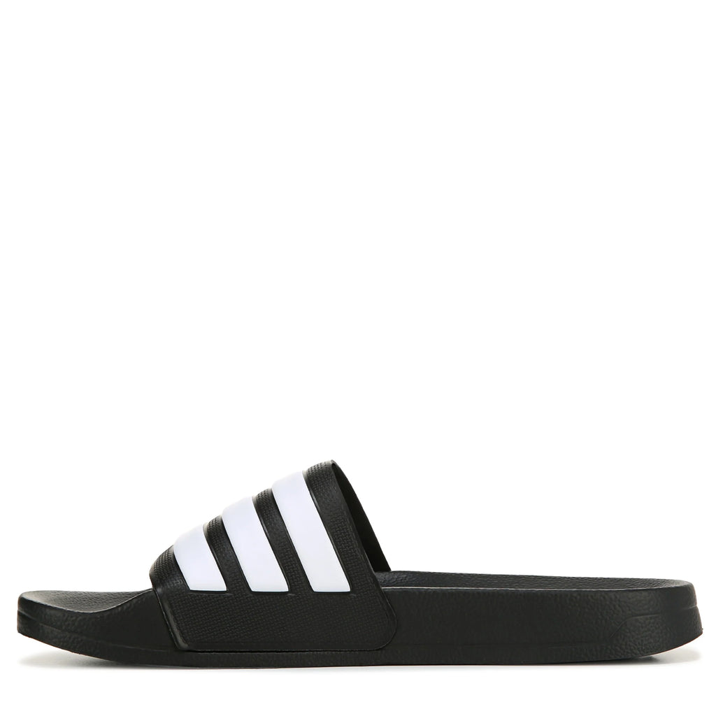adidas Mens Adilette Comfort Slides Black White