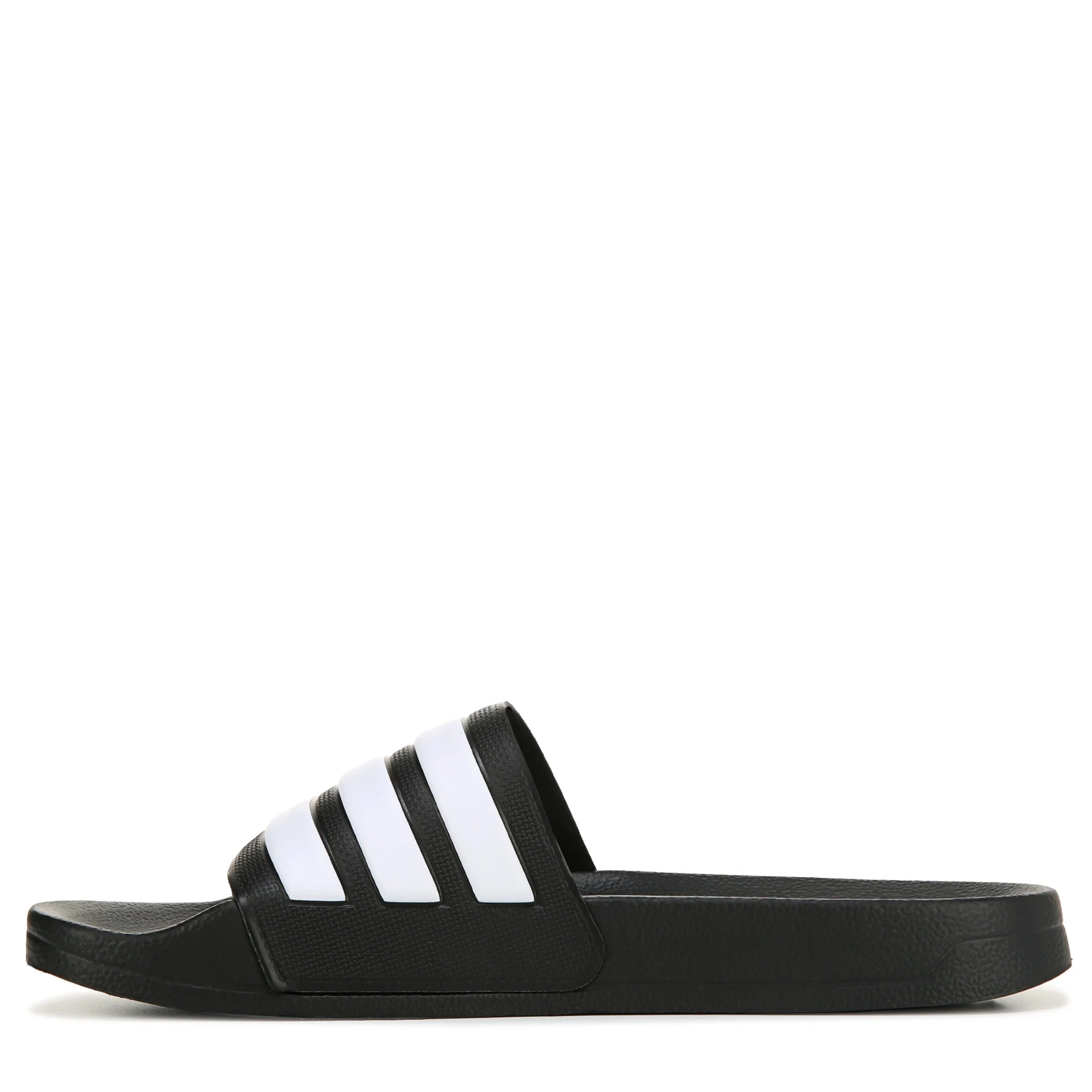 adidas Mens Adilette Comfort Slides Black White