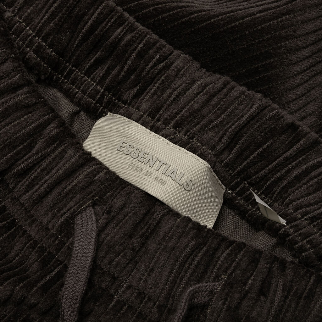 Womens Relaxed Corduroy Trouser Off Black