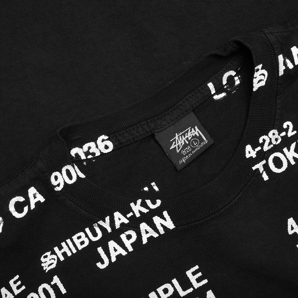 Locations Pigment Dyed Tee Black
