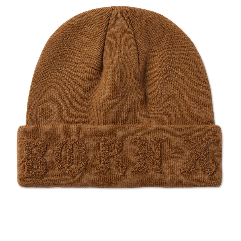 BxR Tonal Knit Beanie Brown