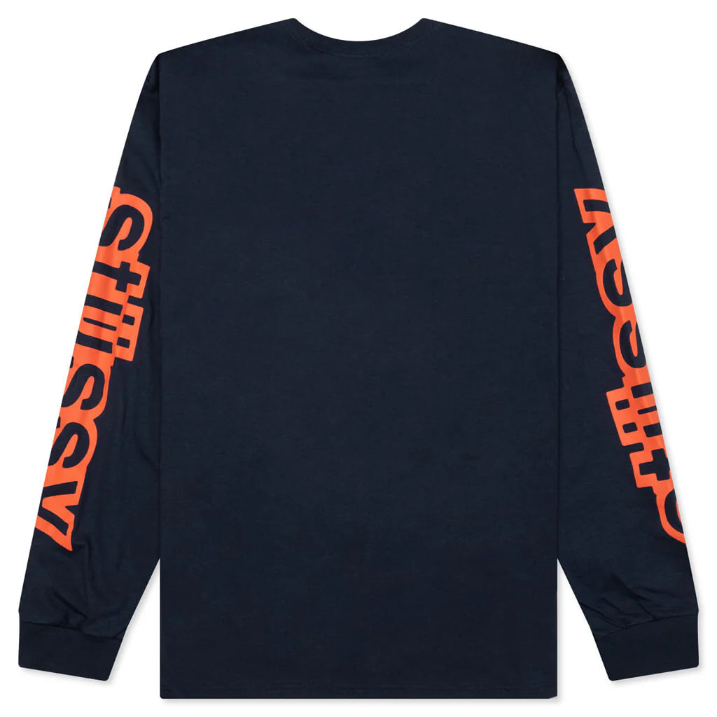 Sideways L S Tee Navy