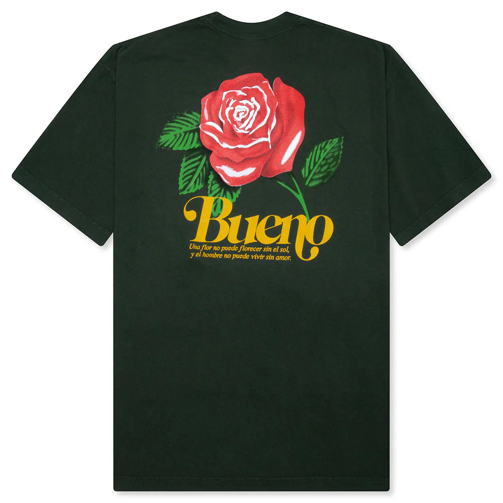 Flower Love S S Tee Forest Green