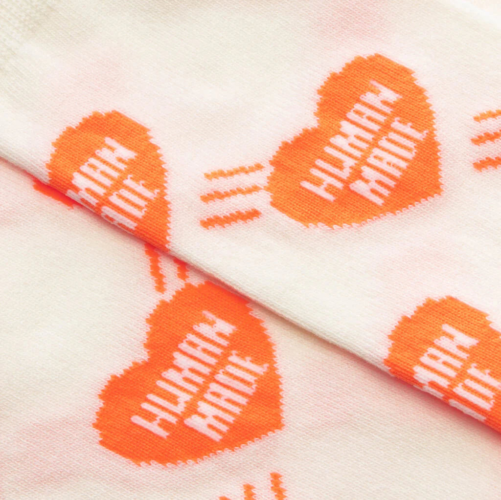 Heart Socks Orange