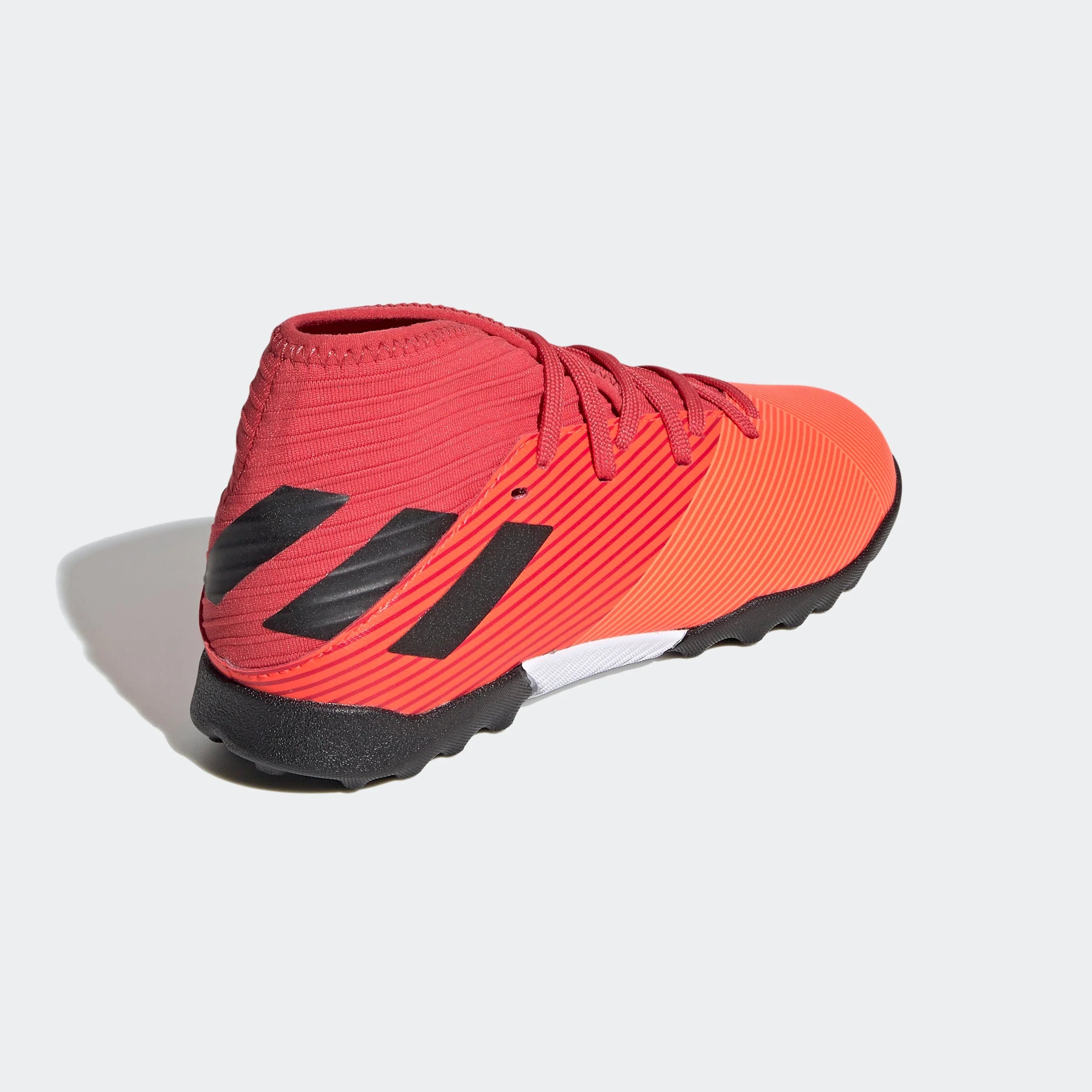 adidas Nemeziz 193 TF Turf Youth Soccer Cleats Signal Coral Black Glory Red