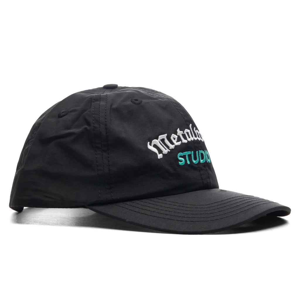 Medieval 6 Panel Strapback Hat Black
