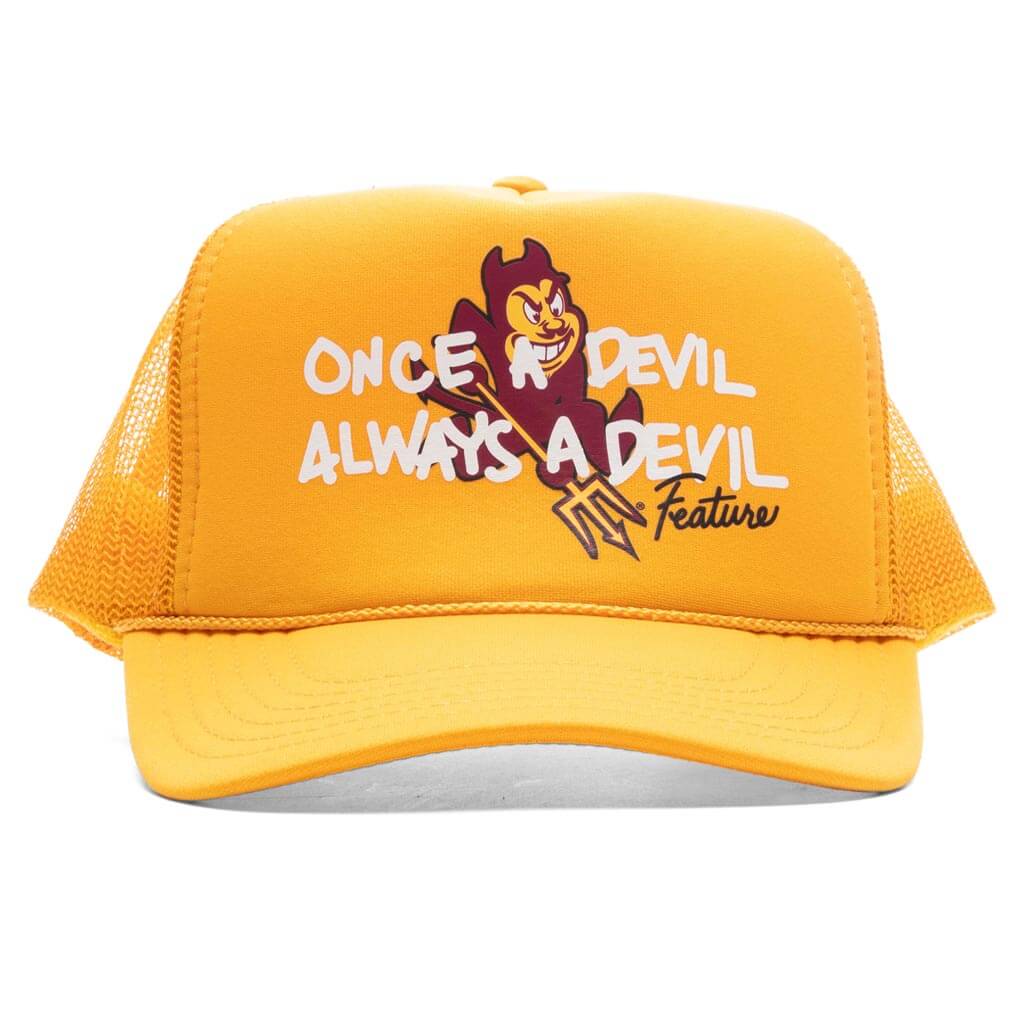 Feature x ASU Once a Devil Trucker Hat Gold