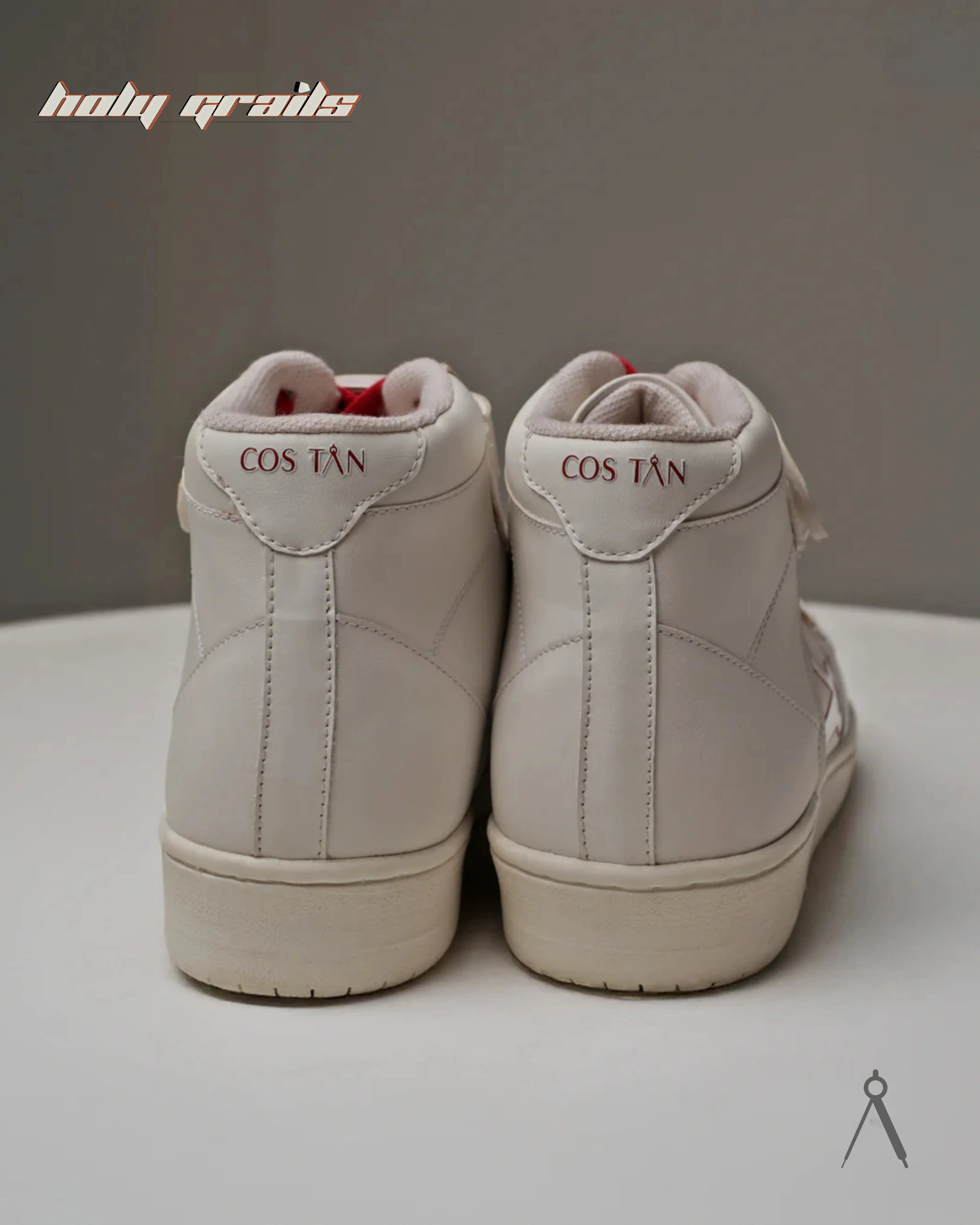 Vector White Red Accent High Sneakers HG x Cos Tan