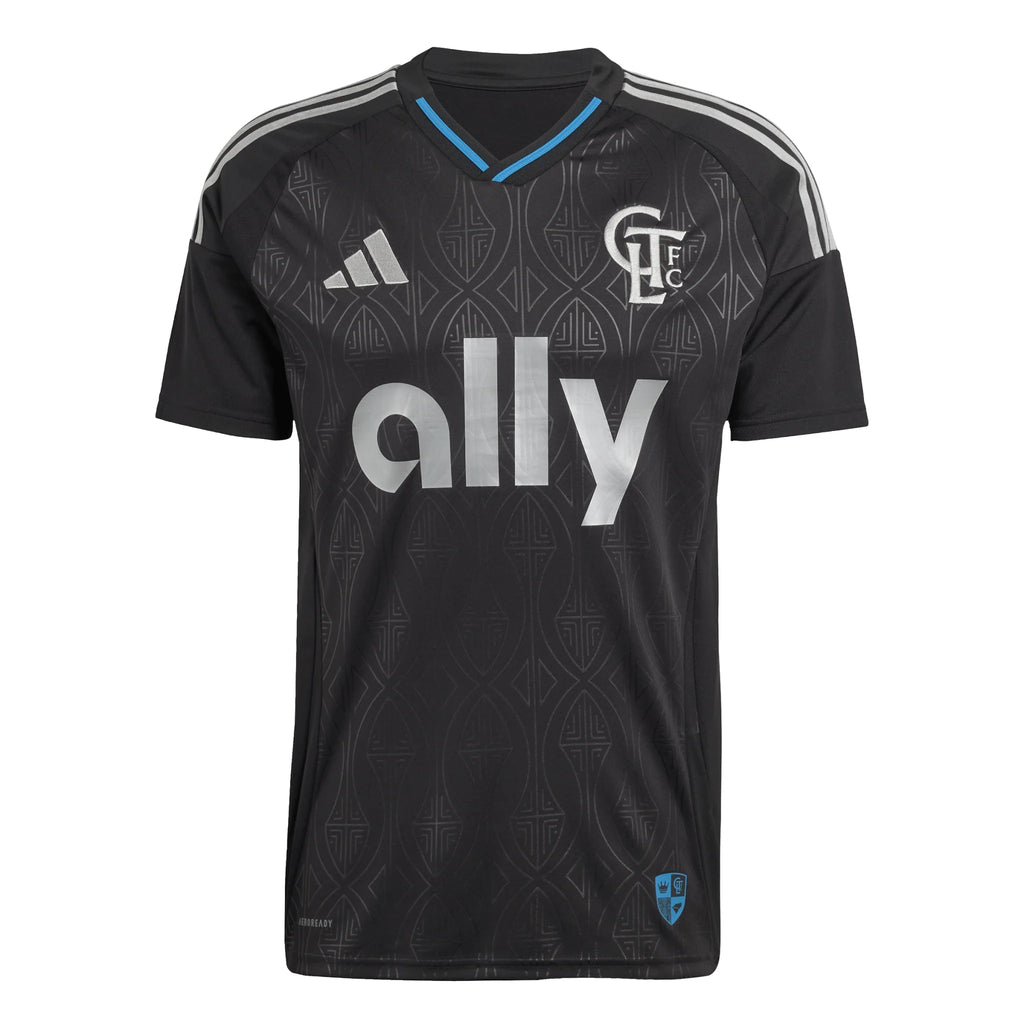 adidas Mens Charlotte FC Away Jersey 25 26 Black