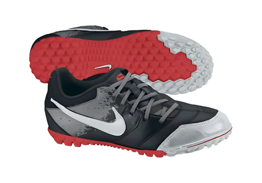Nike Jr 5 Bomba TF Turf Soccer Cleats Grey Black
