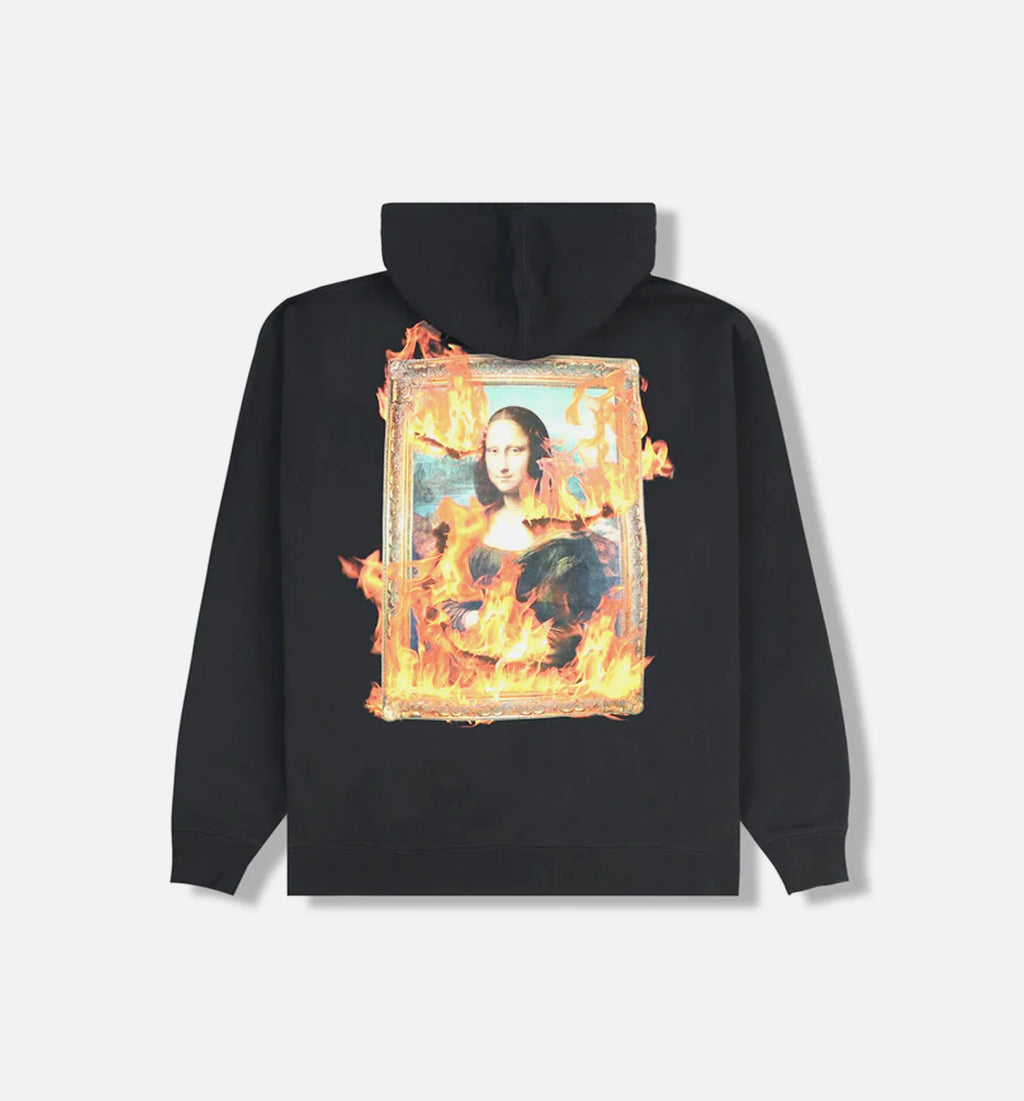 Burn Again Pullover Mens Hoodie Black