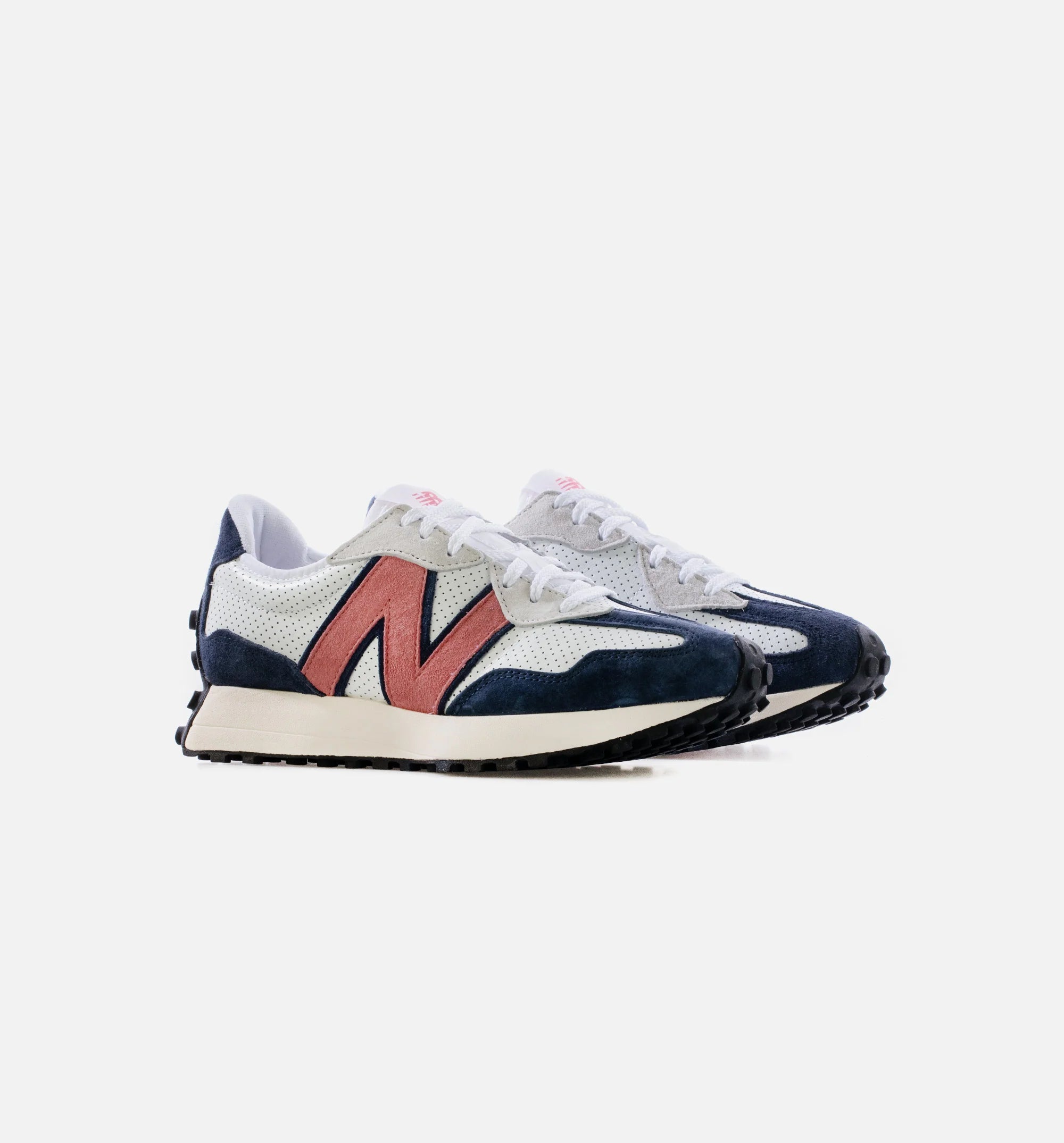 327 Mens Lifestyle Shoe White Pink Navy