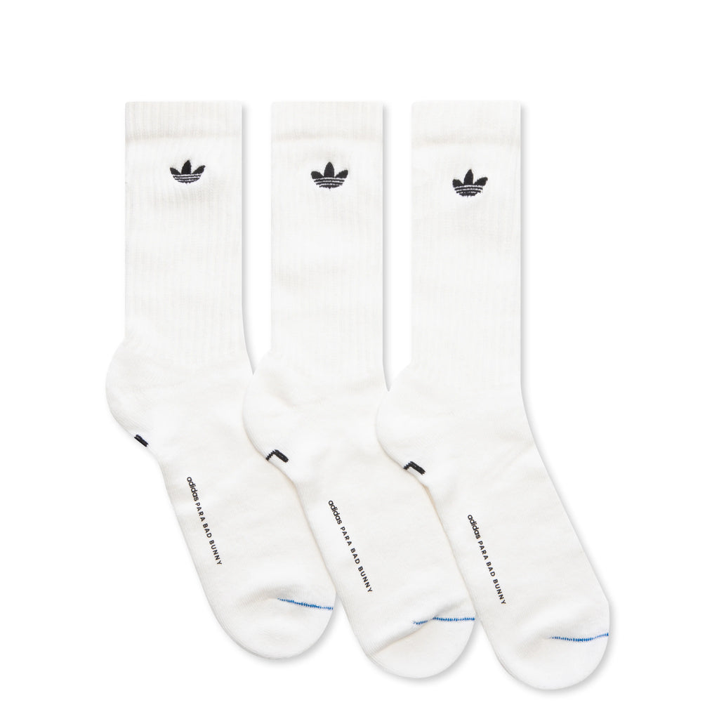 adidas Originals x Bad Bunny Crew Sock 3 Pack Crew White
