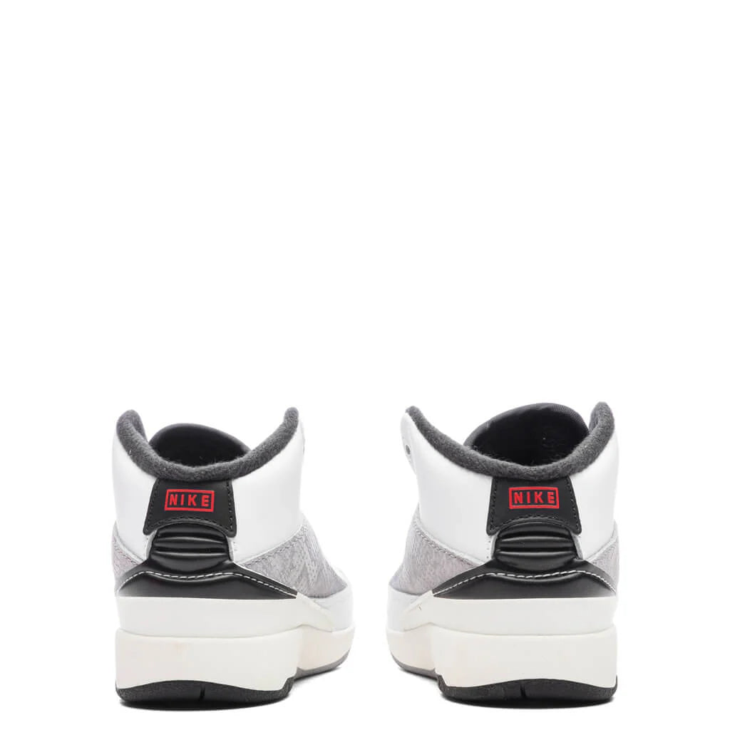 Air Jordan 2 Retro TD Python White Fire Red Cement Grey