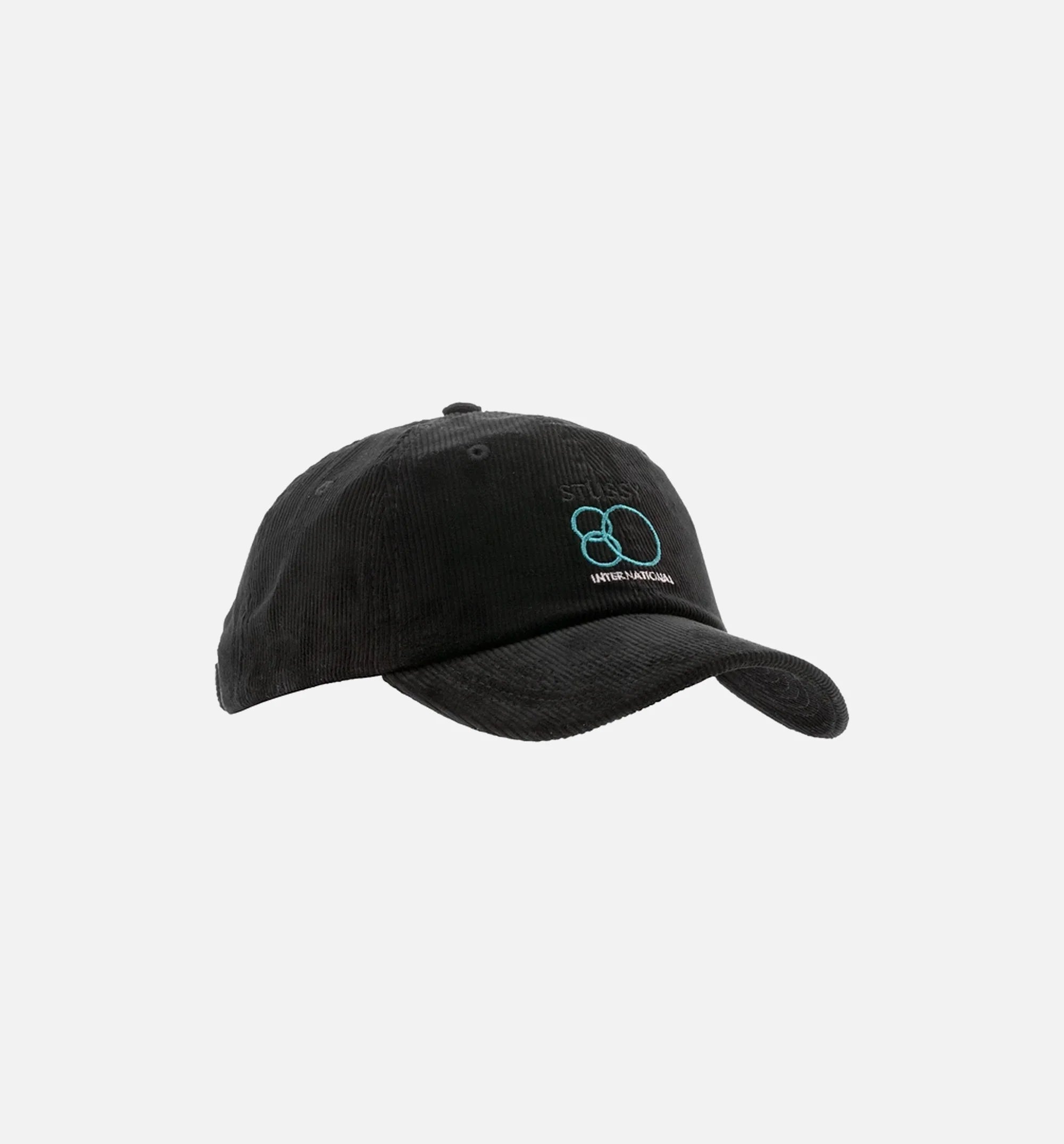 80 International Strapback Hat Black