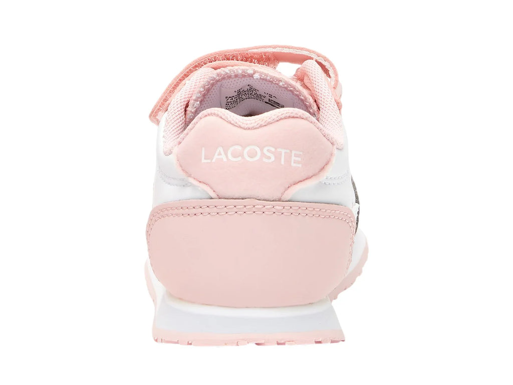 Tenis Lacoste Partner Blanco y Rosa para Niña