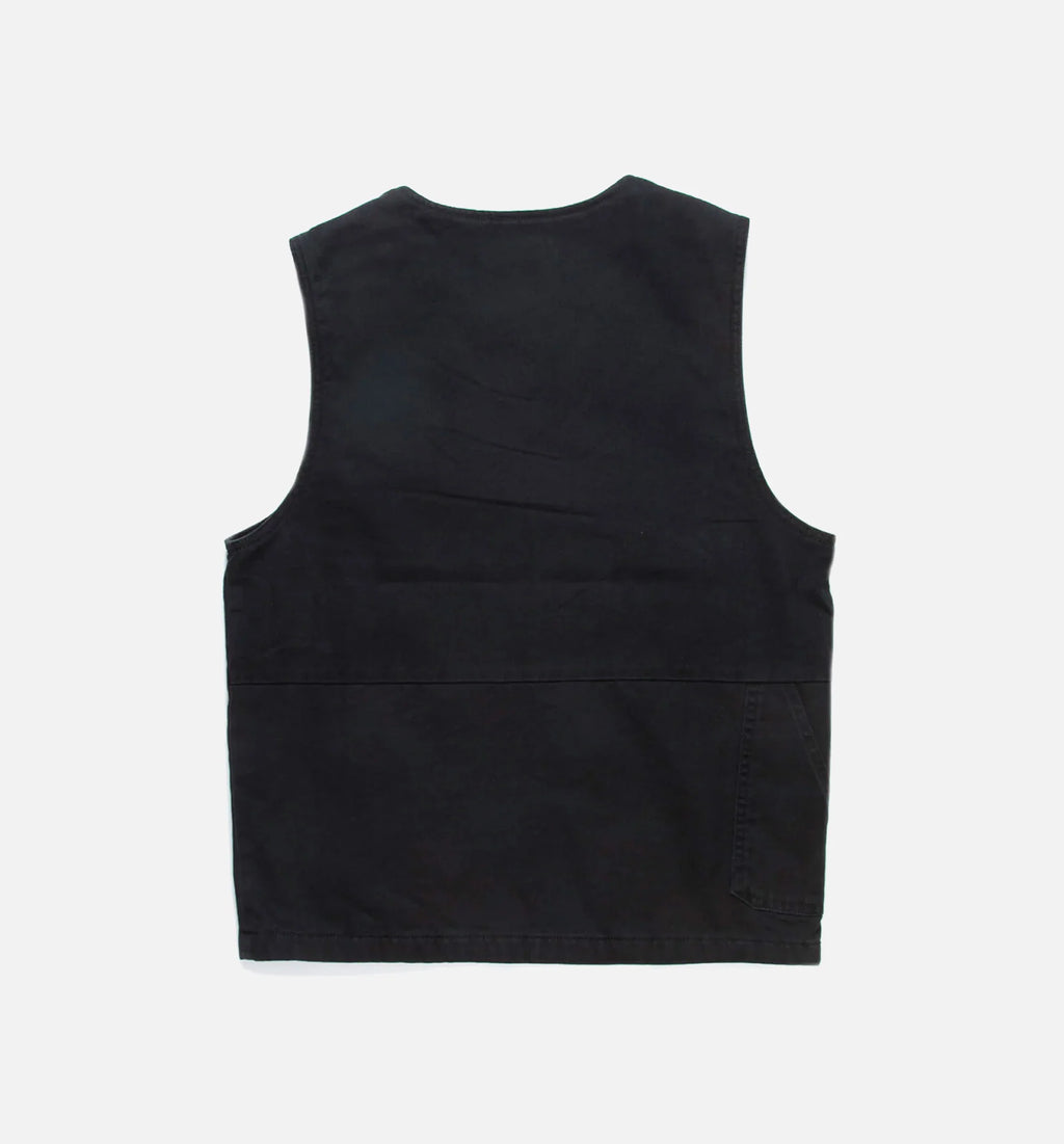 Diamond Quilted Mens Vest Black