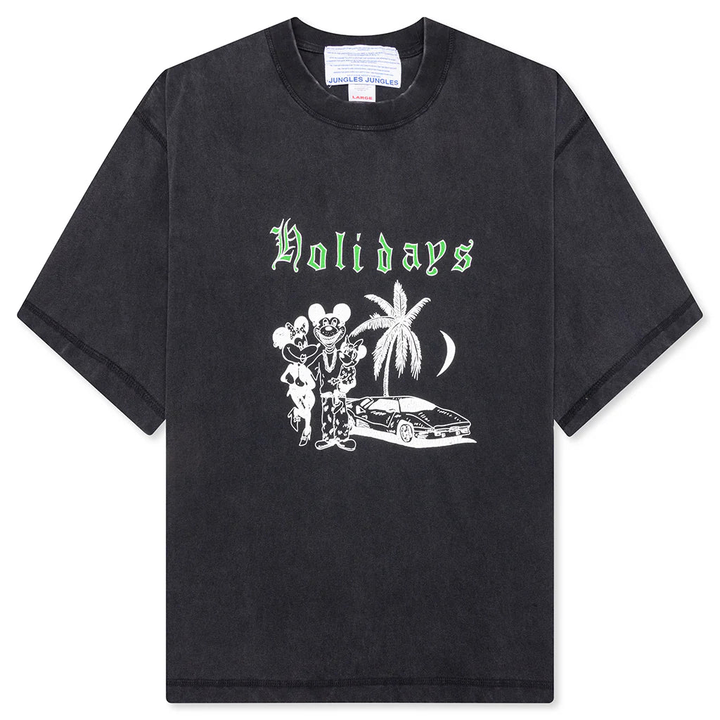 Holidays Reversible Tee Black