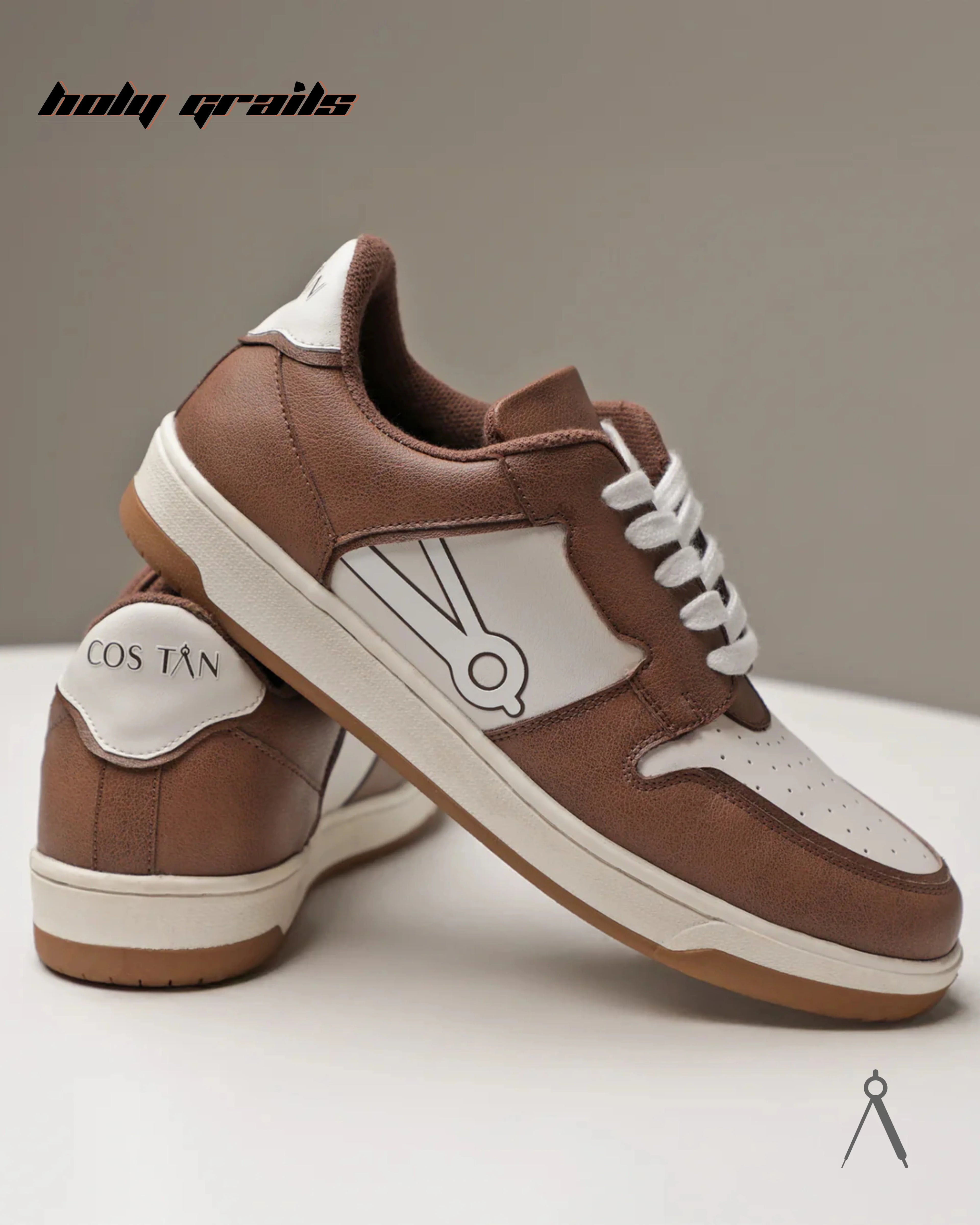 Theta Classic Brown White Sneaker HG x Cos Tan