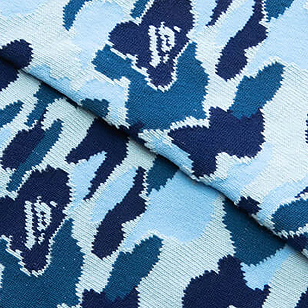 ABC Camo Jacquard Socks Blue