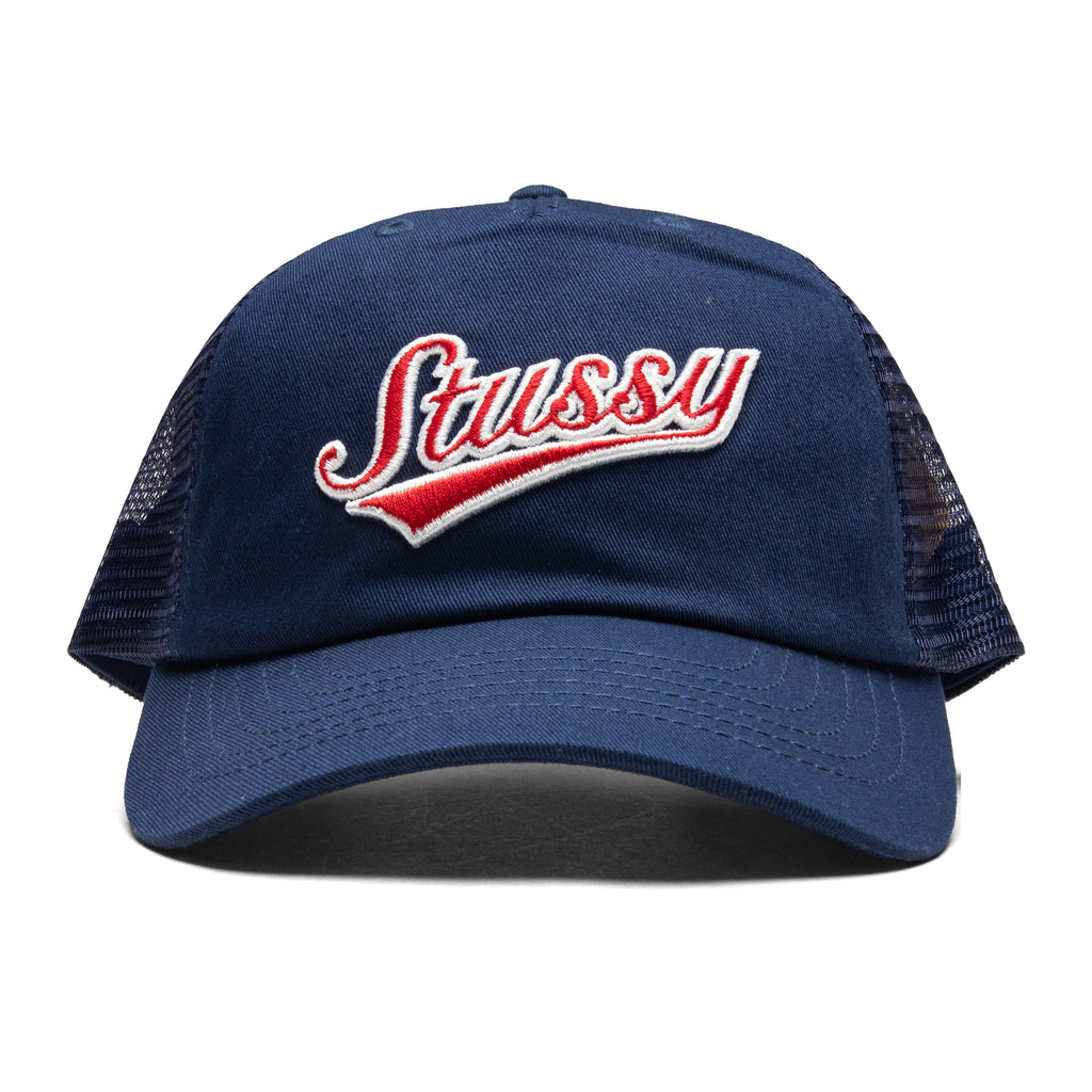Low Profile Trucker Athletic Cap Light Navy