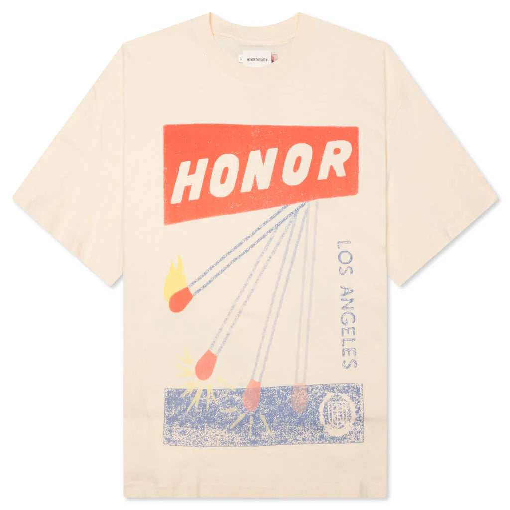 B Summer HTG Match Box S S Tee White