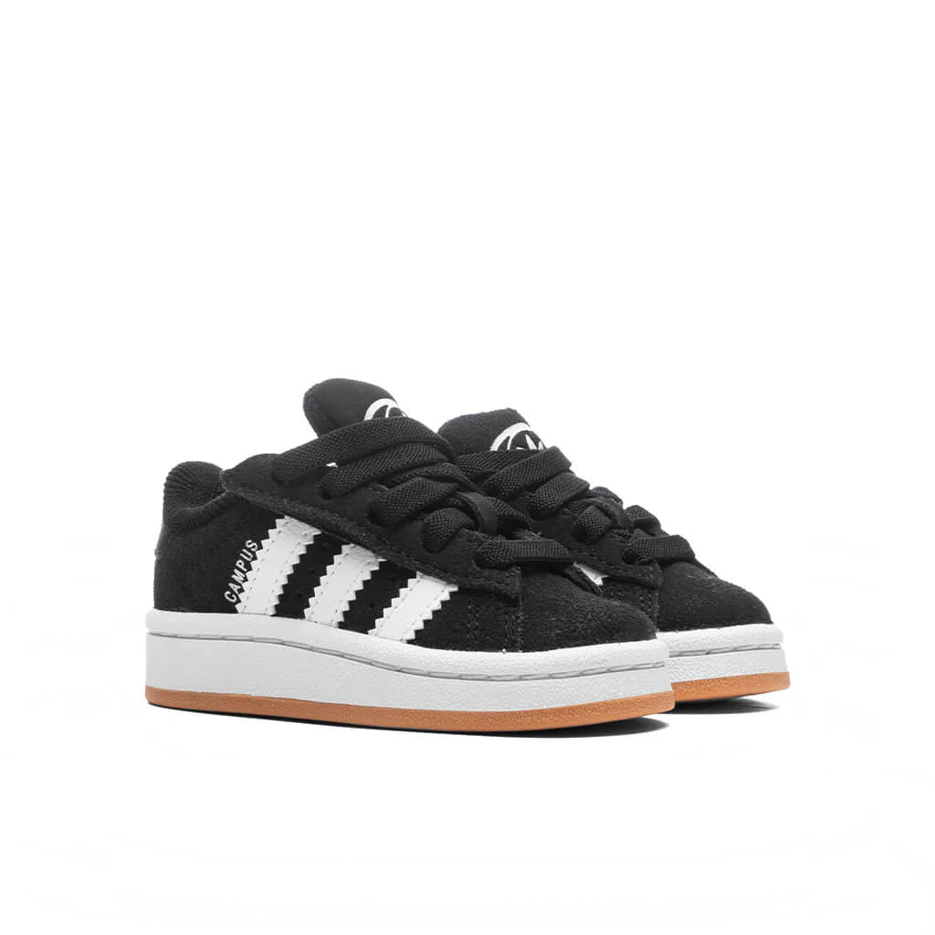 Toddlers Campus 00s Comfort Elastic Lace Core Black Cloud White Gum