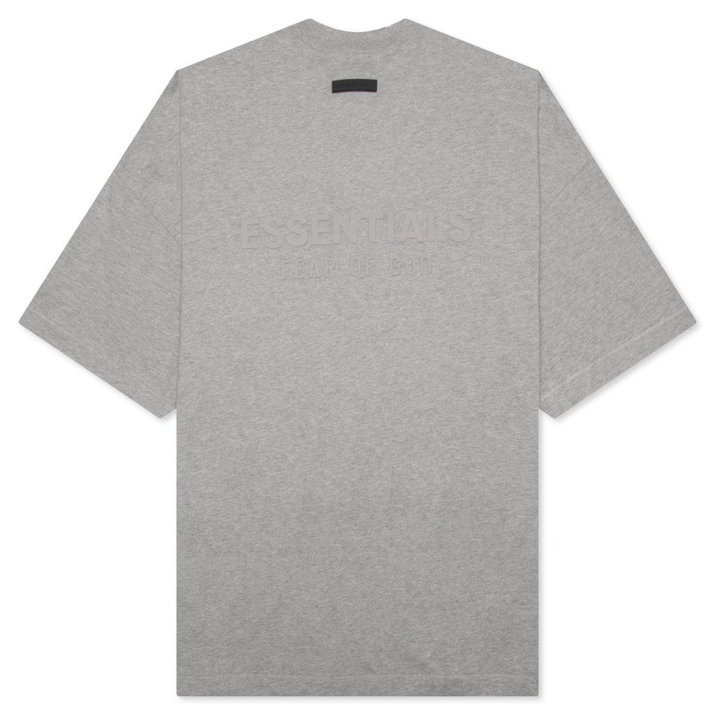 V Neck T Shirt Dark Heather Oatmeal