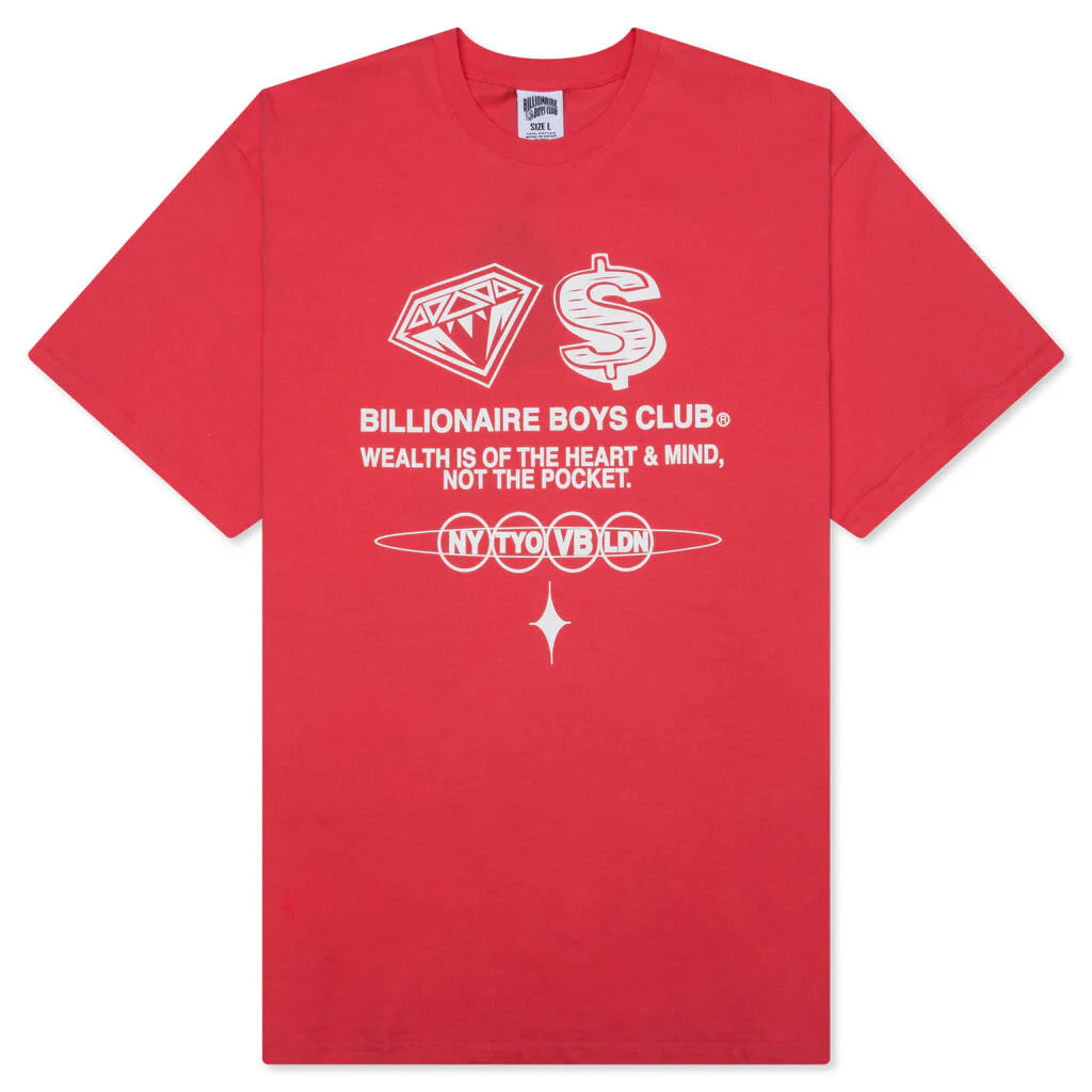BB Wealth S S Tee Rouge Red