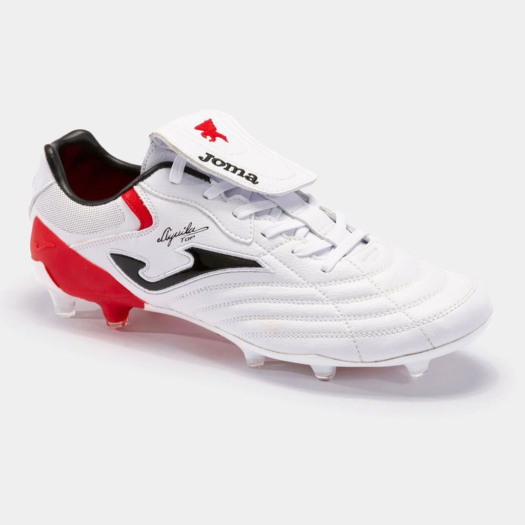 Joma Aguila Cup 2302 FG Firm Ground Soccer Cleats White Red