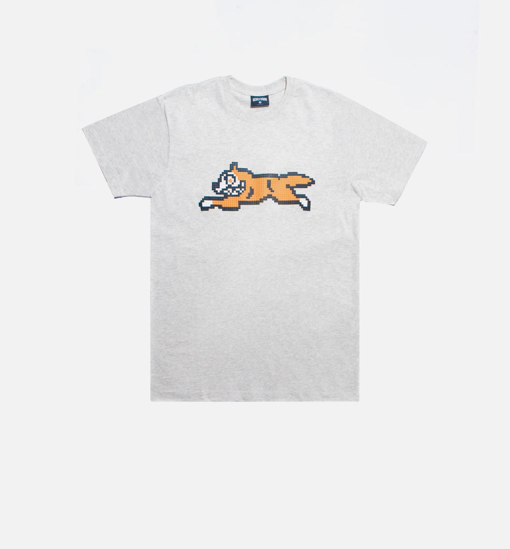 Squared Short Sleeve Mens T Shirt Gray