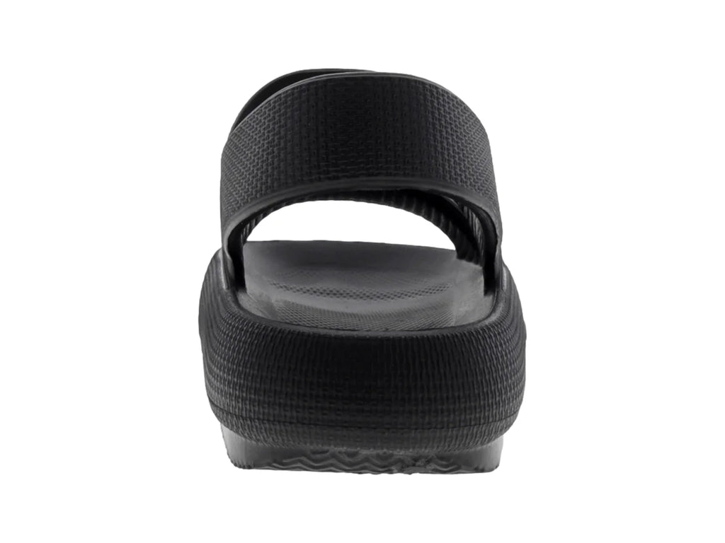 Sandalias Luna Rosa Plataforma Negro para Mujer