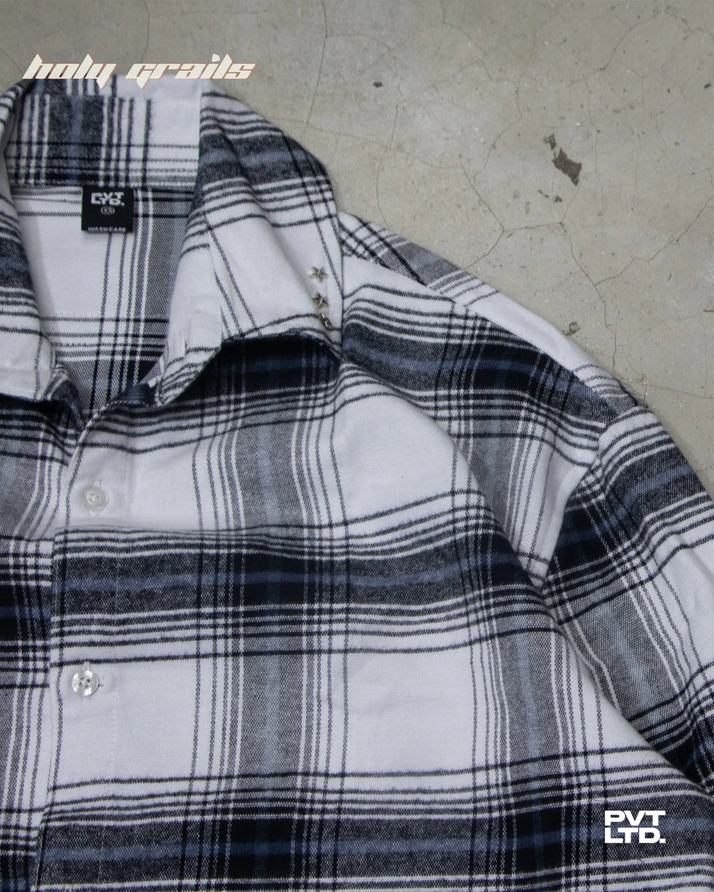 Iced White Button Down Shirt HG x Pvt Ltd