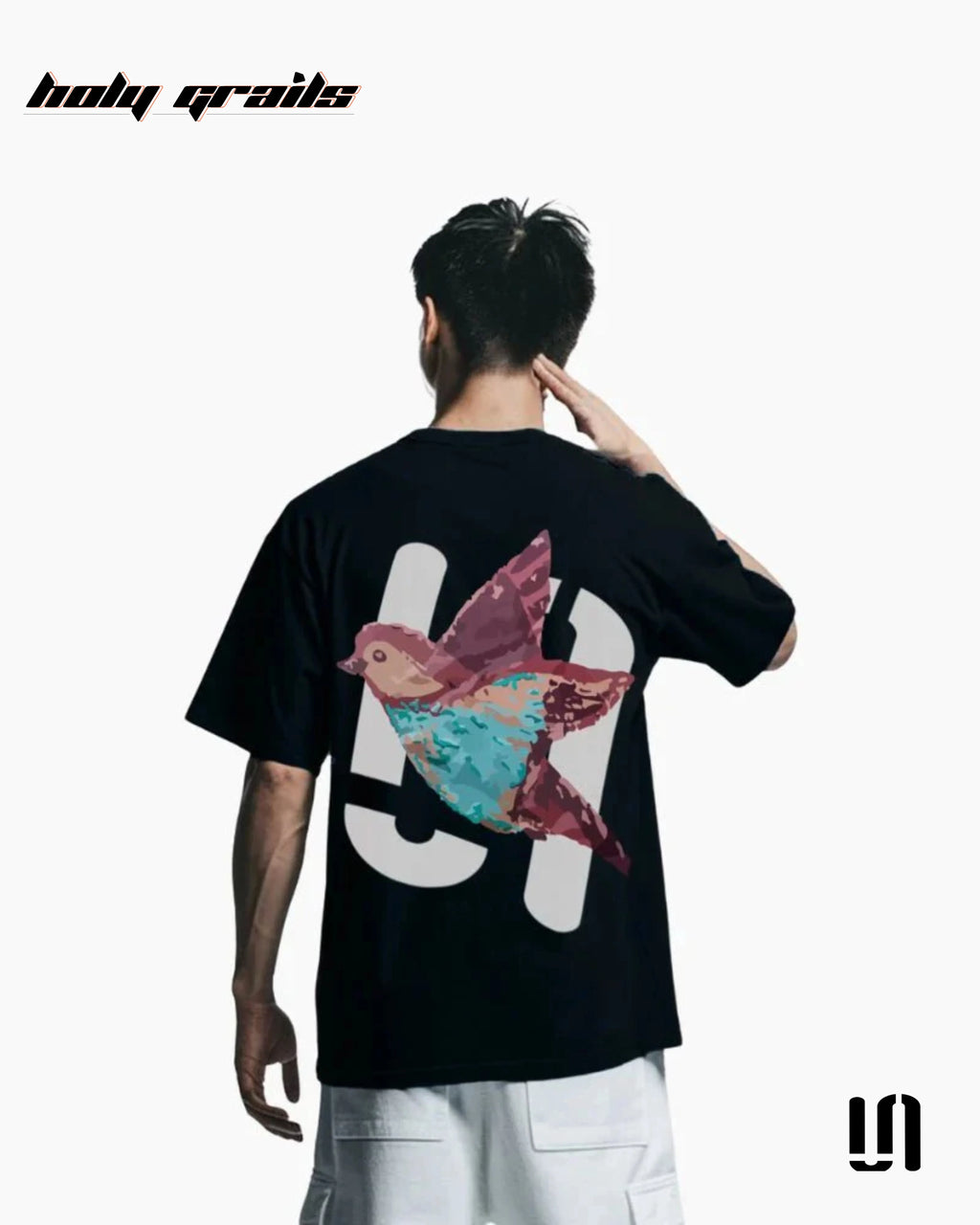 Feathered Friend Black Oversized Tee HG x Sullitt