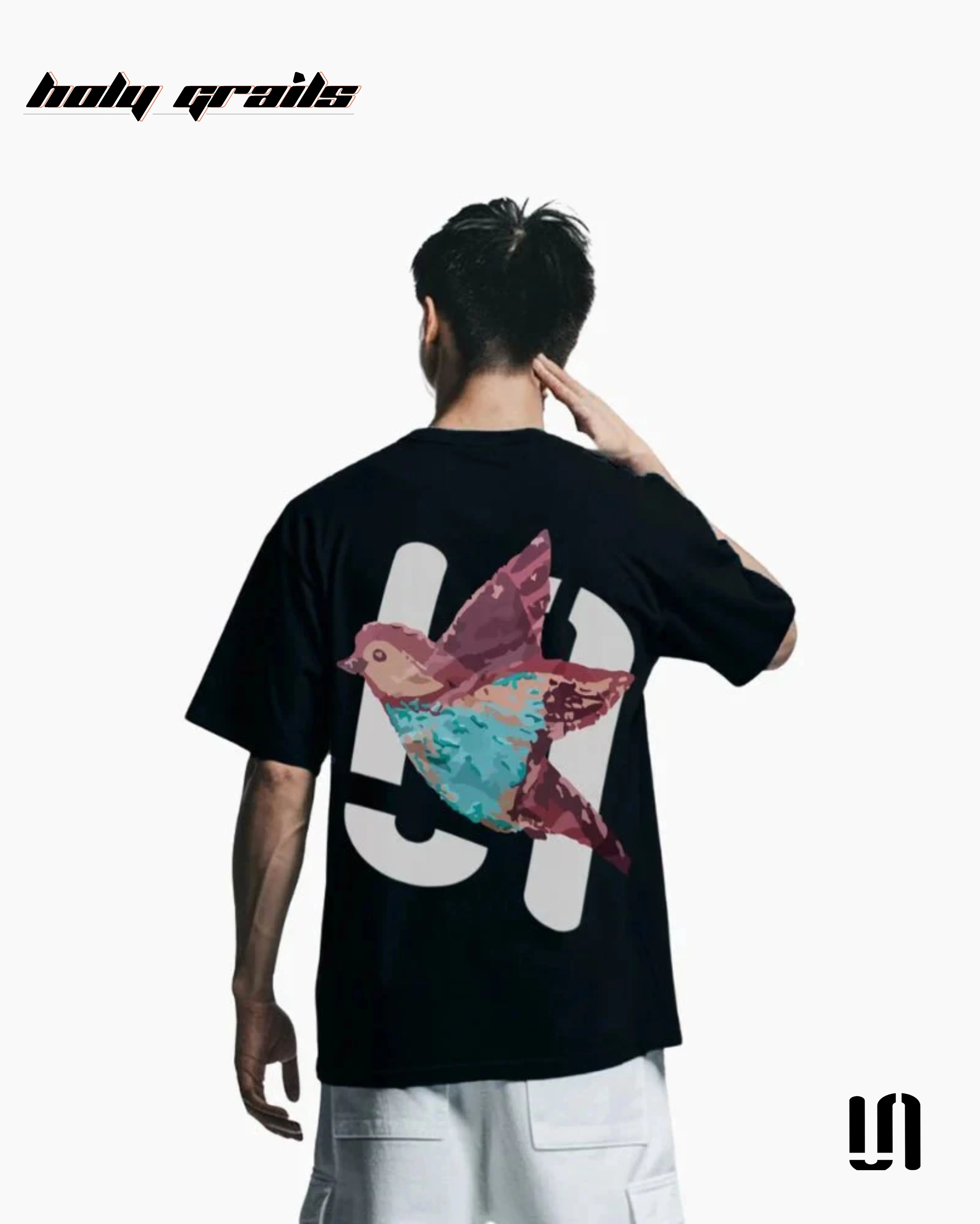 Feathered Friend Black Oversized Tee HG x Sullitt