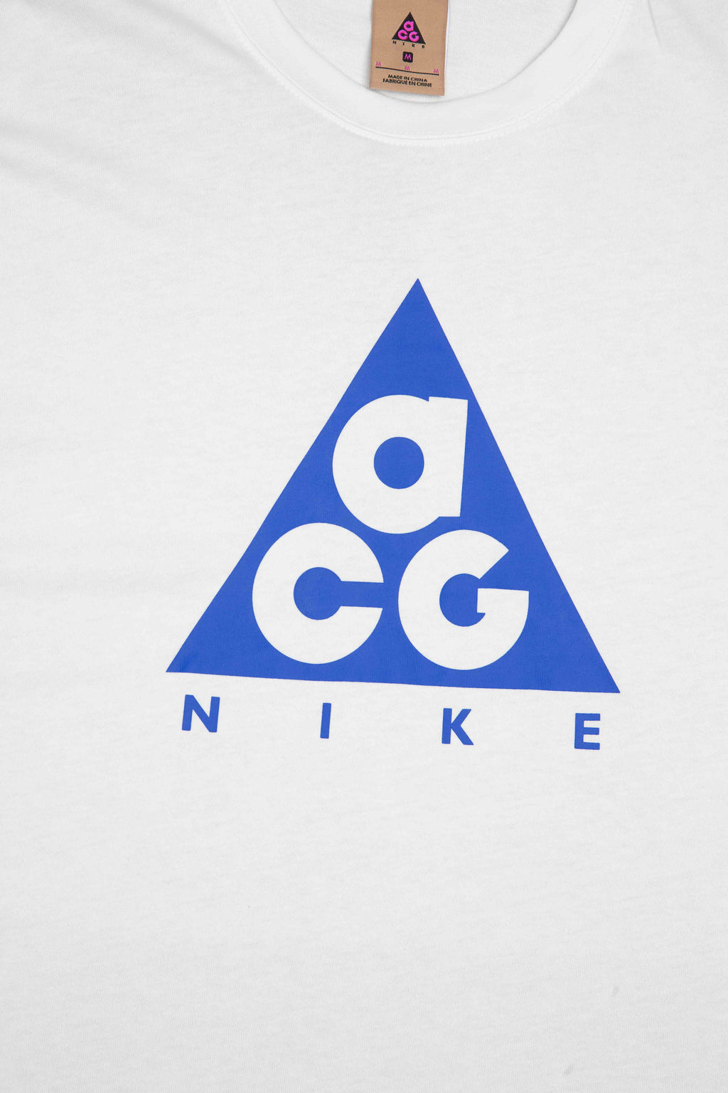 ACG L S Mens Tee White Blue