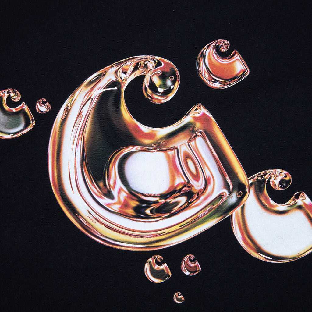 S S Solar Chrome C Logo T Shirt Black