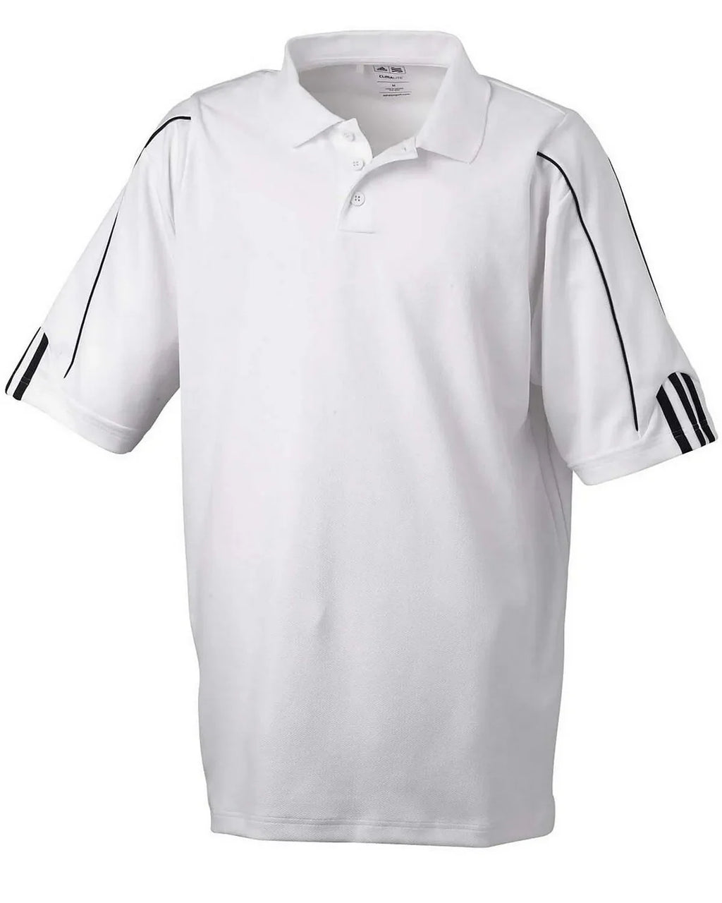 adidas 76 Golf ClimaLite 3 Stripes Cuff Polo Shirt