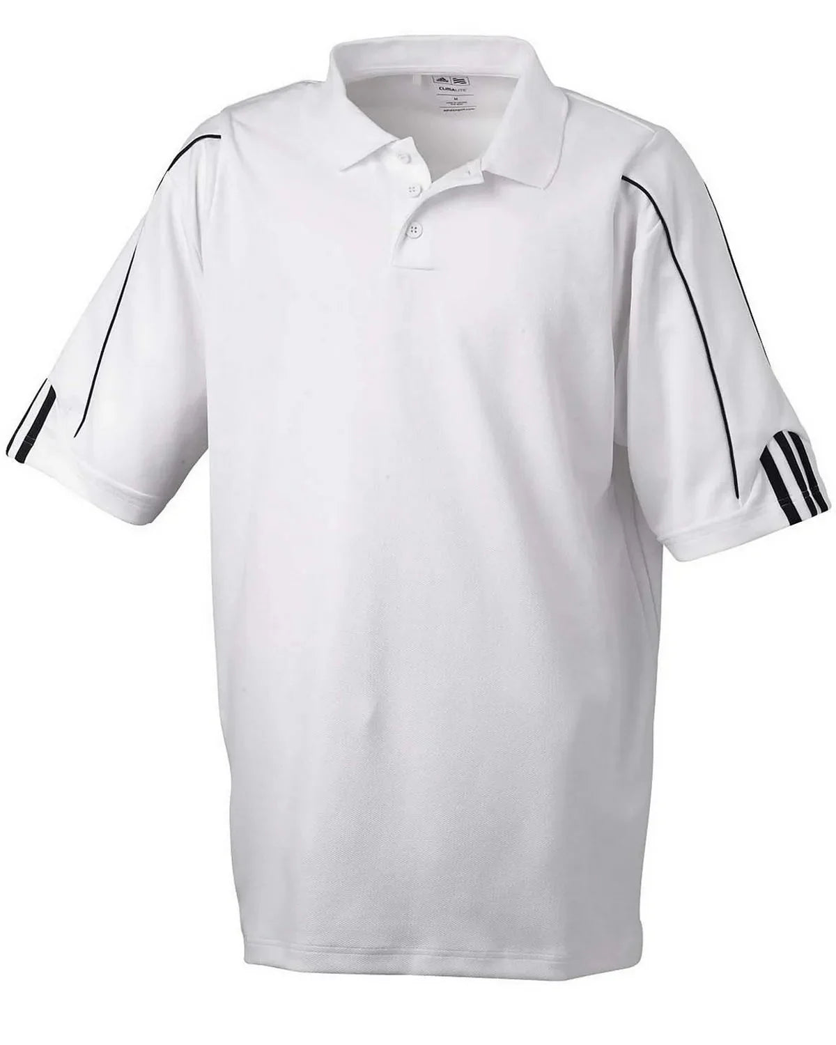 adidas 76 Golf ClimaLite 3 Stripes Cuff Polo Shirt