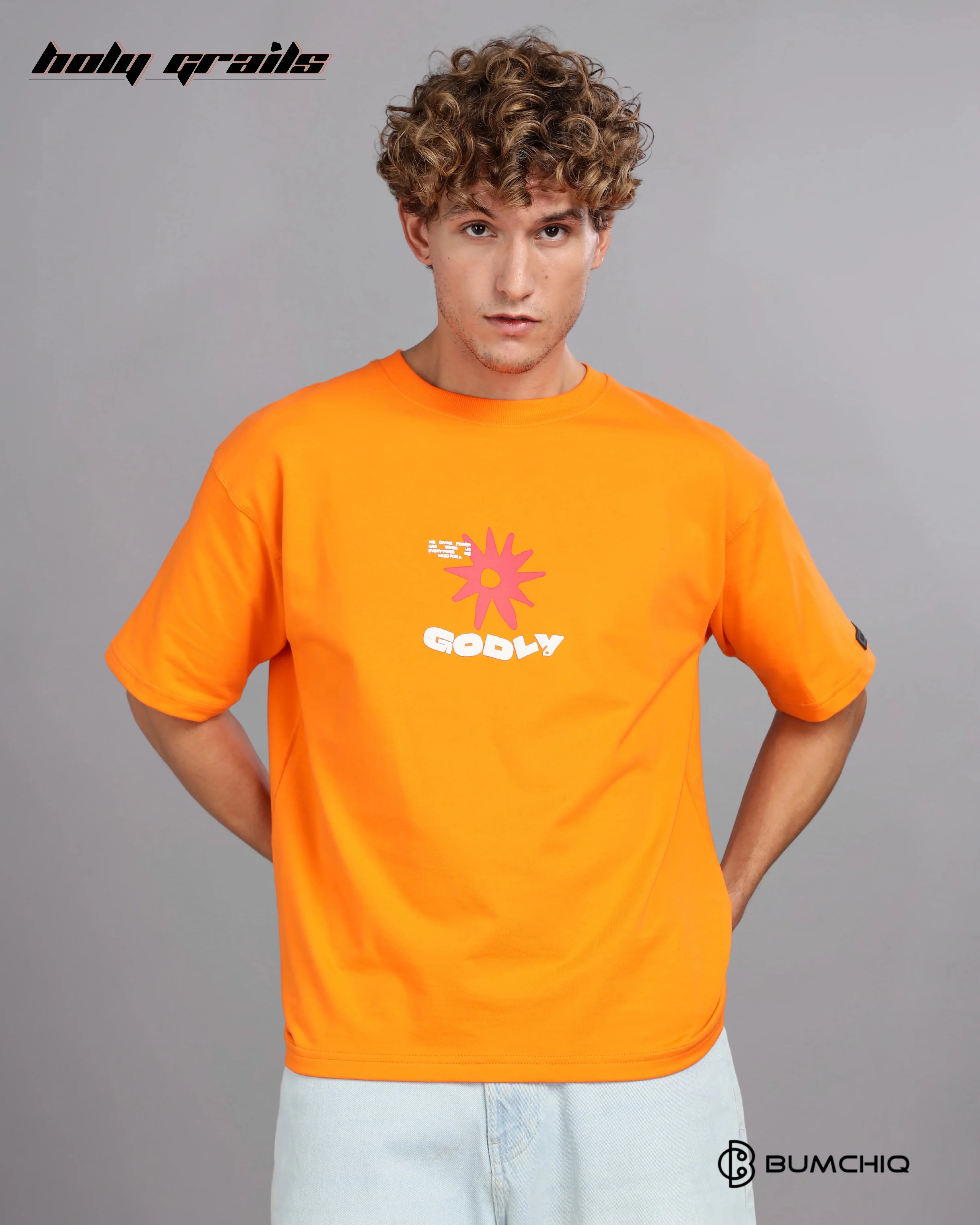 Gods Got This Orange Oversize Tee HG x Bumchiq