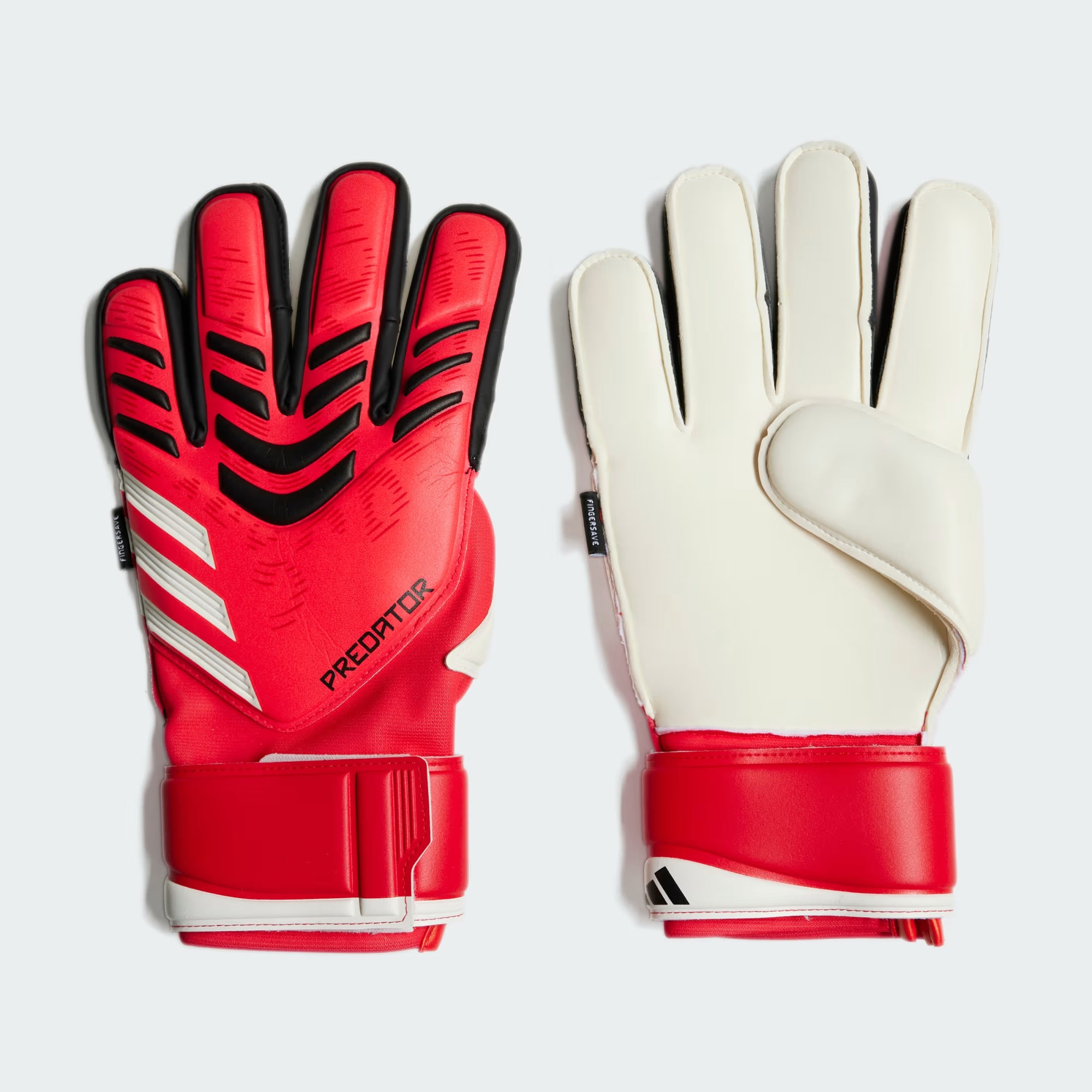 adidas Predator Match Finger save Goalkeeper Gloves Red Black