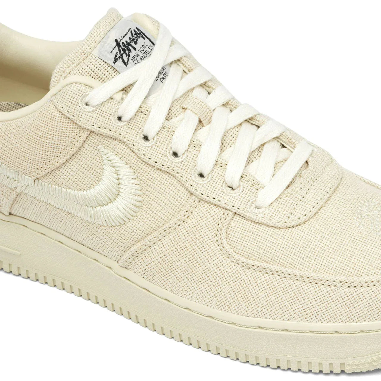 Nike Air Force 1 Stussy Canvas Beige Édition Premium Confort Style